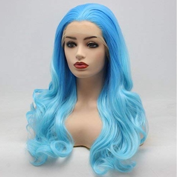 💙Melody 2 24” SKY Blue Ombre LaceFront Wig * NWT* - Picture 6 of 8